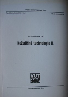 KOŽEDĚLNÁ TECHNOLOGIE II