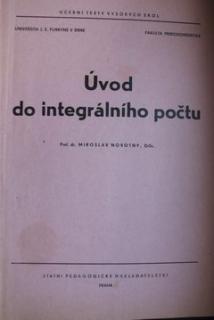 ÚVOD DO INTEGRÁLNÍHO POČTU