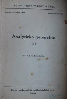 ANALYTICKÁ GEOMETRIE DÍL I.