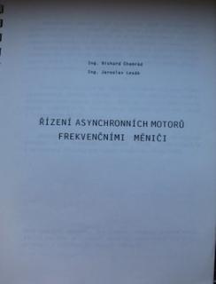 ŘÍZENÍ ASYNCHRONNÍCH MOTORŮ FREKVENČNÍMI MĚNIČI